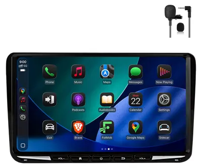 Produktbild von Android Radio 6+128GB für VW Golf 5 6 Tiguan 5N Touran 1T Passat B7 B6 mit CarPlay & Android Auto Navi Bluetooth 9 Zoll 4G LTE Mikrofon