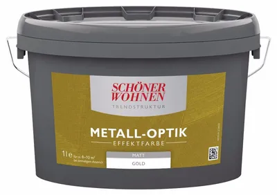 Produktbild von Schöner Wohnen Trendstruktur Effektfarbe Metall-Optik Gold matt 1 L
