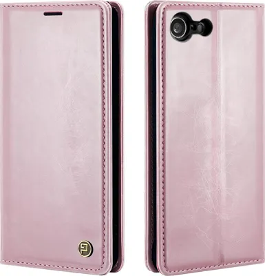 Produktbild von Handyhülle für Apple iPhone 7 / 8 / SE 2020 Kunstleder Flip Cover Hülle RFID Schutz Case Kartenfach Farbe: Rosa