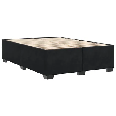 Produktbild von Bettgestell ohne Matratze Schwarz 140x190 cm Samt