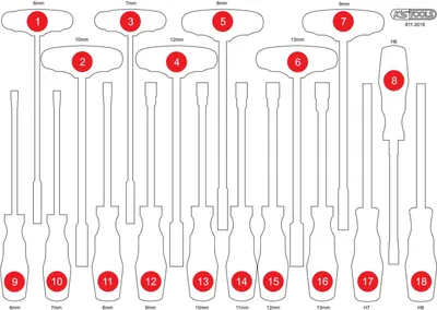 Produktbild von KS TOOLS Leere Schaumstoffeinlage zu 811.2018 ( 811.2018-97 )