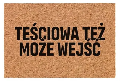 Produktbild von TabPrint Kokos Fußmatte Dekorativ mit lustigem Spruch