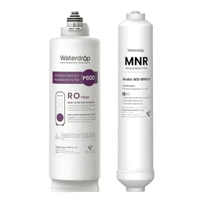 Immagine prodotto di Filtro Waterdrop modello WD-G3P600-RO e filtro remineralizzante inline Waterdrop modello WD-MNR35