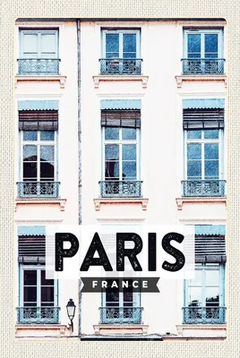 Produktbild von vianmo Holzschild 18x12 cm Paris Frankreich Architektur Stadt