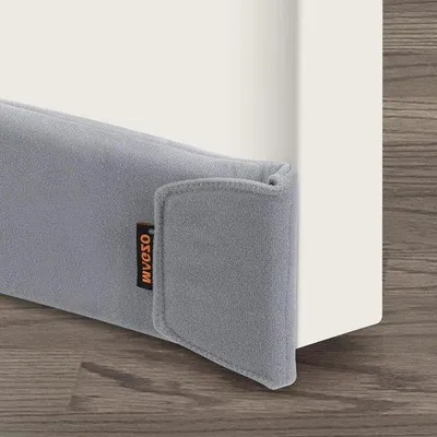 Immagine prodotto di Fermaporta con isolamento termico da 97 cm - base regolabile con isolamento termico - test di tenuta al vento - pannello isolante grigio