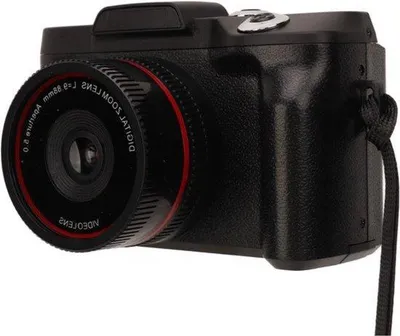 Zdjęcie produktu dla Aparat z zoomem cyfrowym 16 MP i wyświetlaczem HD 24 cali – aparat do selfie i vlogów – przenośny aparat z funkcją stabilizacji obrazu, idealny w podróży