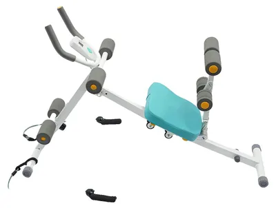 Produktbild von Bauchtrainer, faltbares Design, LCD-Display, WEISS