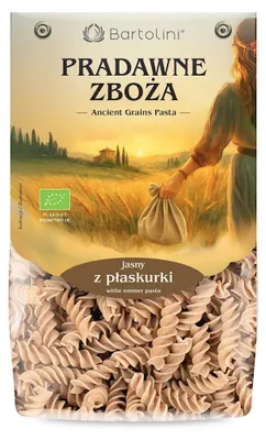 MAKARON (Z PŁASKURKI JASNY) ŚWIDERKI BIO 250 g - BARTOLINI (PRADAWNE ZBOŻA)