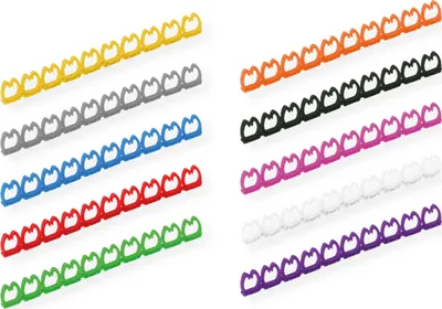 Immagine prodotto di Set di marcatura VALUE per cavi patch, 4 - 5,5 mm, 10 x 10 pezzi, multicolore