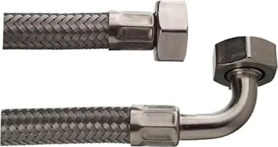 Produktbild von Cornat Hochdruck-Zulaufschlauch aus rostfreiem Stahldrahtgeflecht 3/4 IG, 3/4 AG, 2000 mm