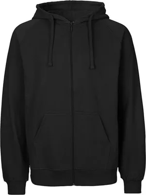 Produktbild von Tiger Baumwolle by Neutral T63301 | Uni Tiger Baumwolle Hoodie With Zipper Kapuzenjacke - Farbe: Black - Größe: M