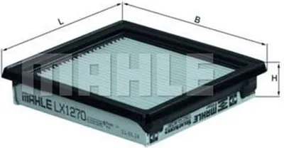 Produktbild von Luftfilter MAHLE LX 1270 für NISSAN MICRA III (K12) Filtereinsatz
