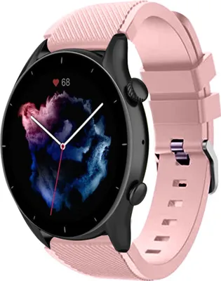 Produktbild von Strap-it Amazfit GTR 3 (Pro) Silikonarmband (Rosa)