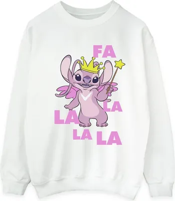 Produktbild von Disney - "Angel Fa La La" Sweatshirt für Herren BI31482 (S) (Weiß)