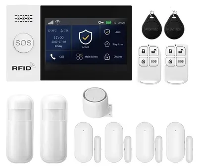 Immagine prodotto di Sistema di allarme intelligente, connettività wireless, controllabile tramite app, kit 2G Wi-Fi C