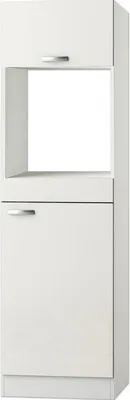 Produktbild von Optifit Backofen/Kühlumbauschrank für 88er Einbaukühlschrank Lagos286 BxTxH 60 x 57,1 x 206,8 cm weiß glänzend zerlegt A