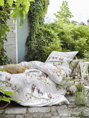 Produktbild von Irisette Mako-Satin Bettwäsche-Garnitur Bay 8520  Farbe grün Größe  155x220+80x80cm