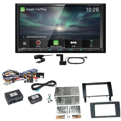 Produktbild von Kenwood DNX-7190DABS Android Auto Carplay DAB+ Einbauset für Mercedes SLK R171