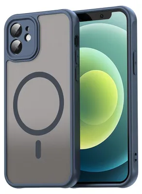Produktbild von Techsuit – HaloFrost II MagSafe-Schutzhülle für iPhone 12 – dunkelblau