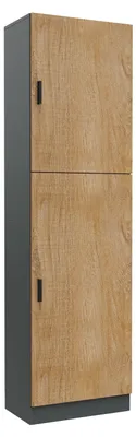 Produktbild von VCM Mehrzweckschrank mit 2 Drehtüren, 52 x 183 x 30 cm, Wohnzimmerschrank, Büroschrank und Aufbewahrungsschrank mit 5 Fächer - Dilos