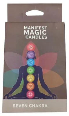 Imagen del producto de Velas del Manifiesto de los Siete Chakras (paquete de 7)
