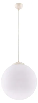 Image de Suspension UGO 40 beige 1xE27  15W acier/verre 130x40x40cm Sollux Lighting