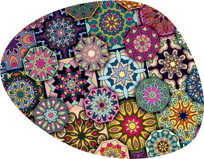 Obrázek produktu pro Plstěná podložka Bertoni Valencia 36×32 cm - žáruvzdorná kuchyňská podložka do 120 °C, 4 mm, dekorativní oválná podložka na horké hrnce a nádobí