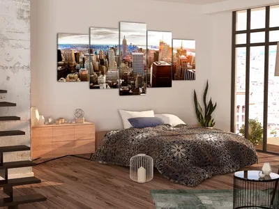 Immagine prodotto di NEW YORK CITY Quadro di vetro acrilico Quadri di vetro moderni da parete d-B-0189-k-o