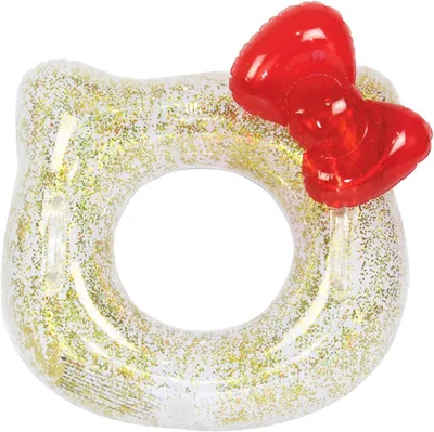 Image de Bouée de natation pour enfants avec paillettes, bateau gonflable avec poignées, pour les enfants de 5 à 9 ans, 70 cm