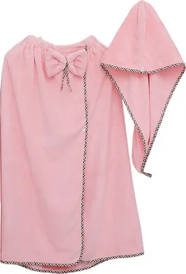 Image de ASKSA Kilt de sauna Femme Peignoir de bain Drap de douche Spa Plage Natation Serviette douce et absorbante, 88cm*150cm, Rose