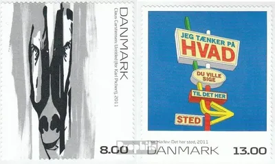Produktbild von Briefmarken Dänemark 2011 Mi 1638-1639 (kompl.Ausg.) FDC Kunst