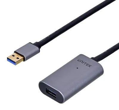Zdjęcie produktu dla UNITEK Y-271, 5 m, USB A, USB A, USB 2.0, Szary