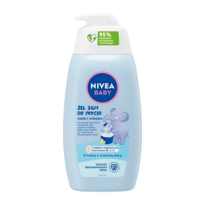 Produktbild von Nivea Baby Mildes Waschgel für Körper und Haare 2in1 500 ml