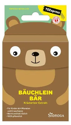 Produktbild von Sidroga TEExpress Bäuchlein-Bär Kräutertee-Extrakt Beutel, 15 St. Filterbeutel