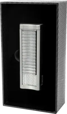Obrázek produktu pro Zapalovač RONSON PASSAT GUN METAL BLACK 2 JET pro doutníky