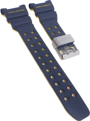 Produktbild von Casio Ersatzband | Uhrarmband Resin blau-gelb für G-Shock GWF-D1000NV