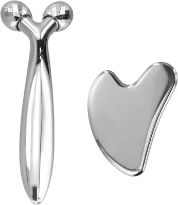 Produktbild von Gesichtsmassagegerät Set, 3D Edelstahl, für Gesicht, für Zuhause