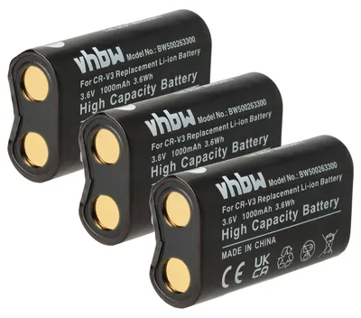 Produktbild von vhbw 3x Akku kompatibel mit Nikon Coolpix D-510, C-200 zoom Kamera (1000 mAh, 3,6 V, Li-Ion)