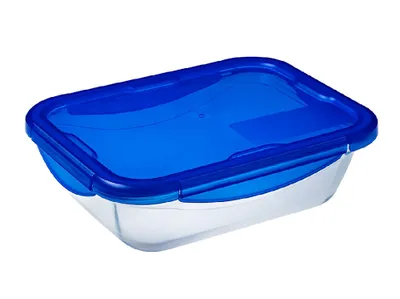 Image de Plat Pyrex Cook & Go Verre Borosilicate Avec Couvercle - Pyrex