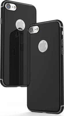 Produktbild von iPhone 7 Spiegel Handy Hülle von NALIA, Ultra Slim Cover Mirror Case Hard Cover Schwarz