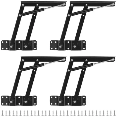 Möbelscharnierfeder Lift Up 4 Stück, pneumatisch, schwarz, Eisen, 22 cm