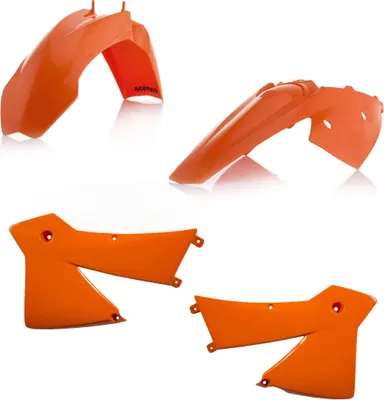Produktbild von ACERBIS Verkleidungskit 4 Teile 2003 Orange/Weiß für KTM