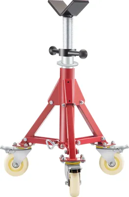 Produktbild von VEVOR Rohrständer 400 kg Kapazität, Rohrstütze mit 2-Kugel-Transfer V-Kopf, Rohrbock höhenverstellbar 20-37 Zoll Höhe, einklappbarer Rohrständer für Gewindeschneidmaschinen Walznuten