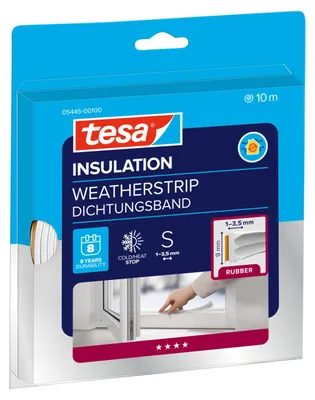 Produktbild von TESA 05445-00100, Seal rubber, Weiß, 10m