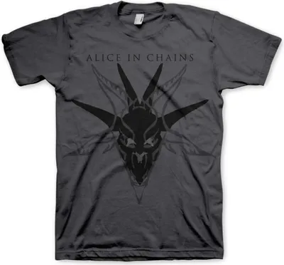 Produktbild von Alice In Chains Black Skull Charcoal Grey S T-Shirt