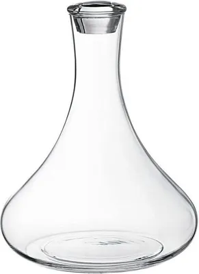 Image de Carafe à vin de 1 litre, en verre transparent