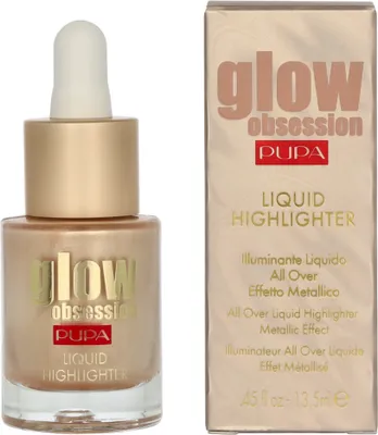 Obrázek produktu pro Pupa Glow Obsession Liquid Highlighter tekutý rozjasňovač 100 Sunrise 13,5 ml