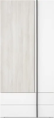 Productafbeelding van Furniture24 Garderobekast Remo Rm2, draaideurkast, 90x195x53 cm, kast voor een tienerkamer