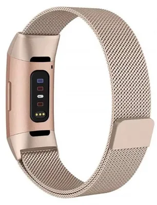 Produktbild von Go Go Gadget – Milanaise-Armband – geeignet für Fitbit Charge 3 – magnetisch – Roségold