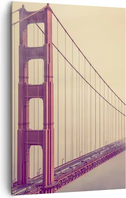 Produktbild von Bild auf Leinwand - Leinwandbild - Einteilig - Brücke Autobahn Infrastruktur - 80x120cm - Wand Bild - Wandbilder - Leinwanddruck - Wanddekoration - Leinwand bilder - Wandbild - PA80x120-3071